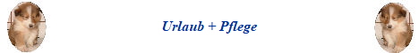 Urlaub + Pflege
